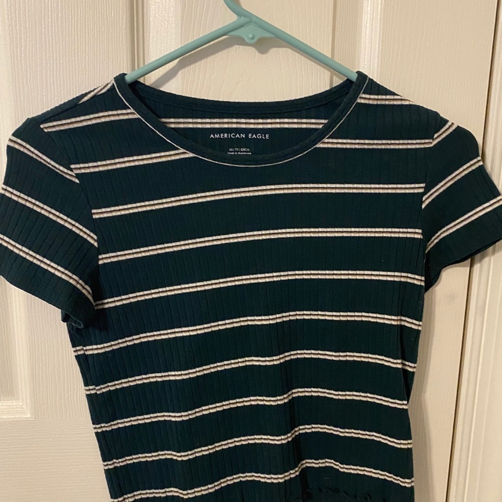 Green short sleeve stop